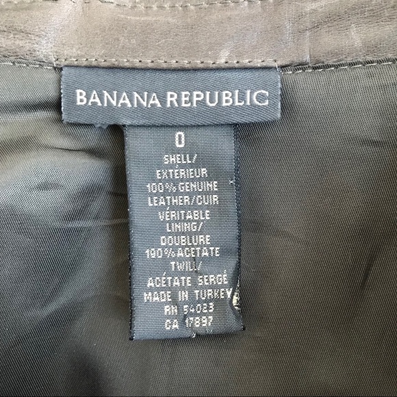 🔥RARE VINTAGE 💯Leather Raw-Edge Skirt - Picture 2 of 6